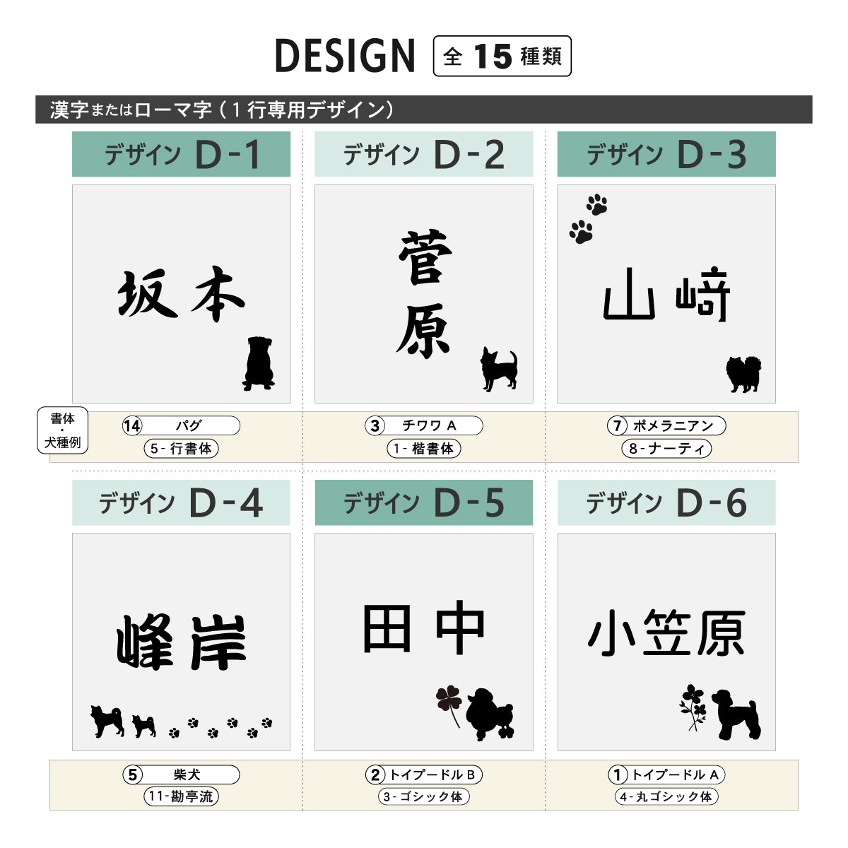 表札 犬【選べる犬種】SS-LL シルバー ゴールド ブロンズ 木目調 トイプードル チワワ ダックスフント 柴犬 ポメラニアン シュナウザー ヨークシャテリア シーズー フレンチブル コーギー パグ ステンレス調 真鍮風 銅板風 いぬ おしゃれ かわいい 日本製 シール式 (配送2)