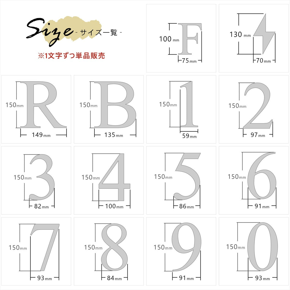 階数表示板 階段 数字 プレート【選べるカラー&数字】階数表示 サイン シルバー ゴールド ブロンズ タイムズニューローマン f 階 立体 文字 ステッカー 切文字 金属調 棟数 屋外対応 シール式 日本製 (配送2)