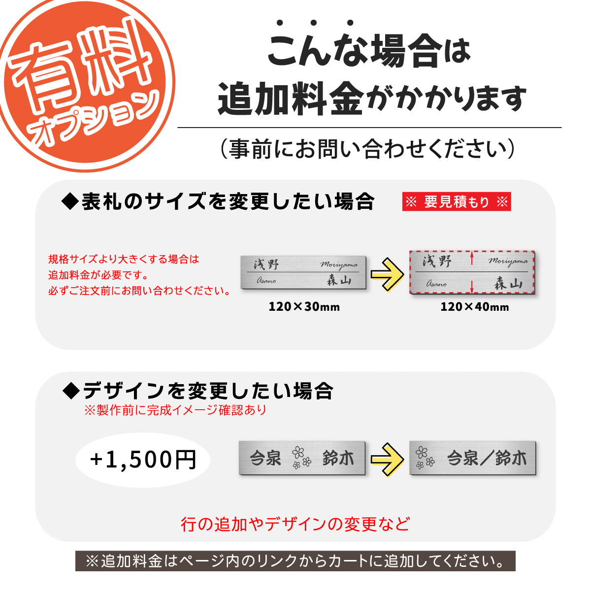 表札 二世帯 S-L シルバー ゴールド ブロンズ 木目調 ステンレス調 真鍮風 銅板風 夫婦別姓 パートナー 2世帯住宅 同居 旧姓 オシャレ ネームプレート マンション ポスト 門柱 外壁 屋外 日本製 シール式 (配送2)