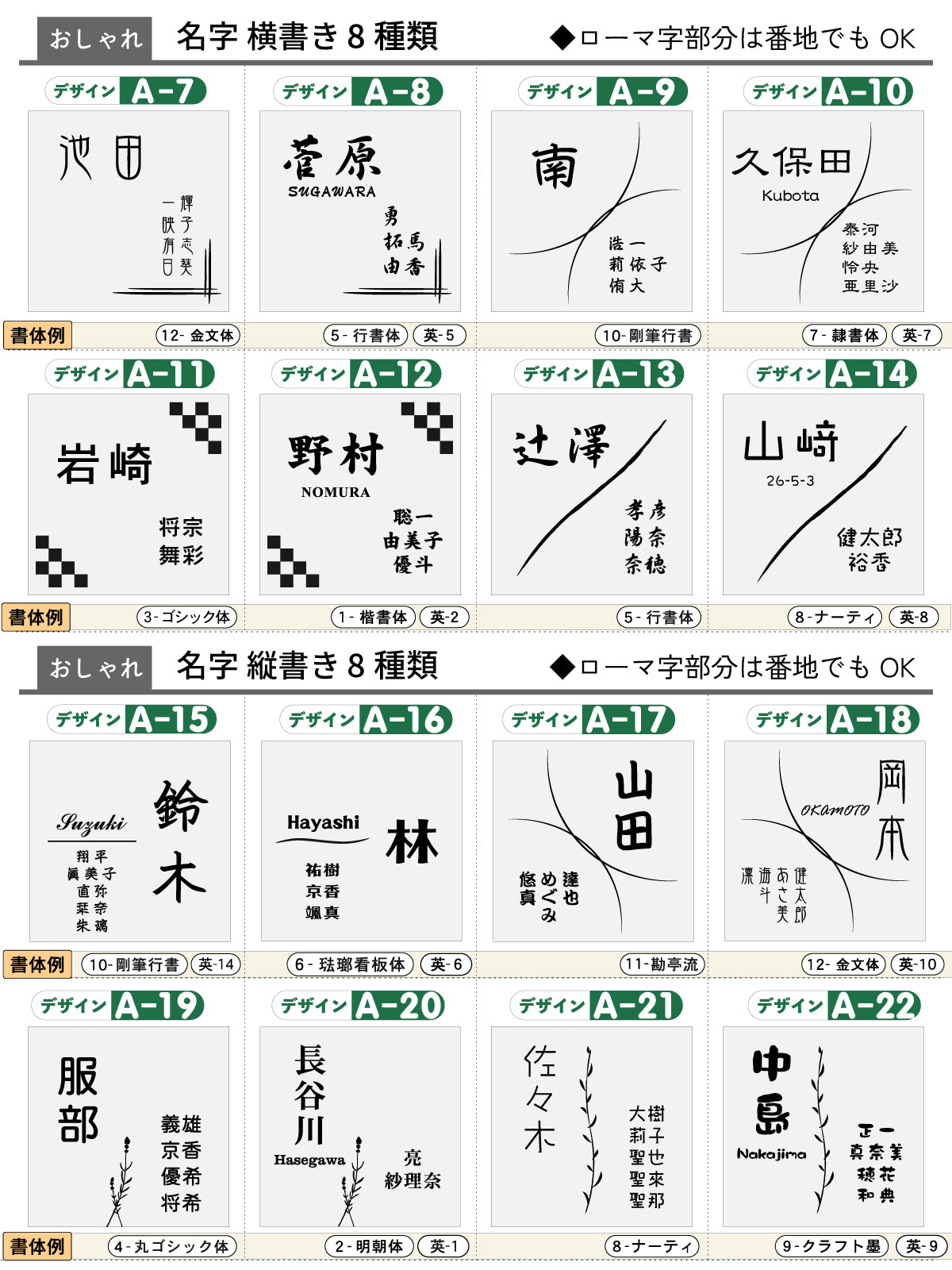 表札 家族 名前 家族全員の名前が入る【選べるデザイン】SS-LL シルバー ゴールド ブロンズ 木目調 連名 家族名 ポスト 戸建 家族表札 ネームプレート 門柱 外壁 軽くて丈夫 屋外対応 シール式 (配送2)