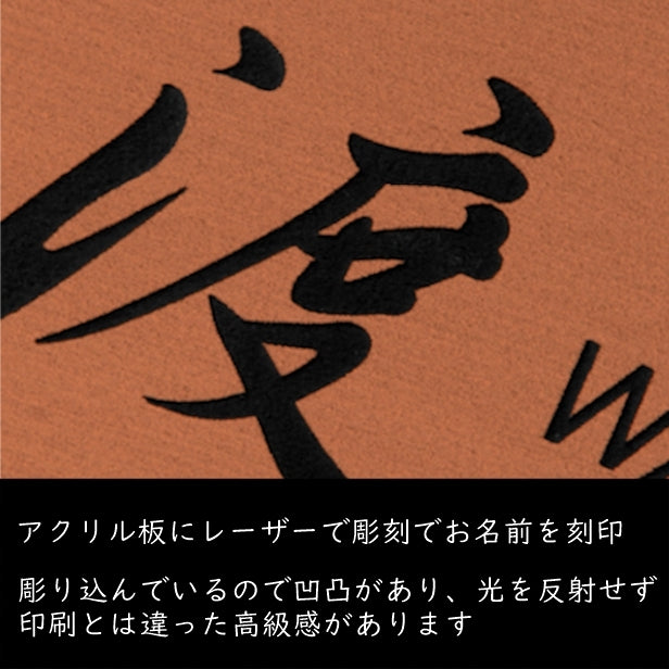 表札 (名字のみ) 130×60 S 銅板風 ブロンズ 名入れ無料 戸建 マンションの表札として ドアや外壁に貼ったりポストの名前表示にも最適 反射の少ないマット仕上げ 錆びずにいつまでもキレイなアクリル製 シンプル モダン おしゃれ 銅 屋外対応 (配送2)