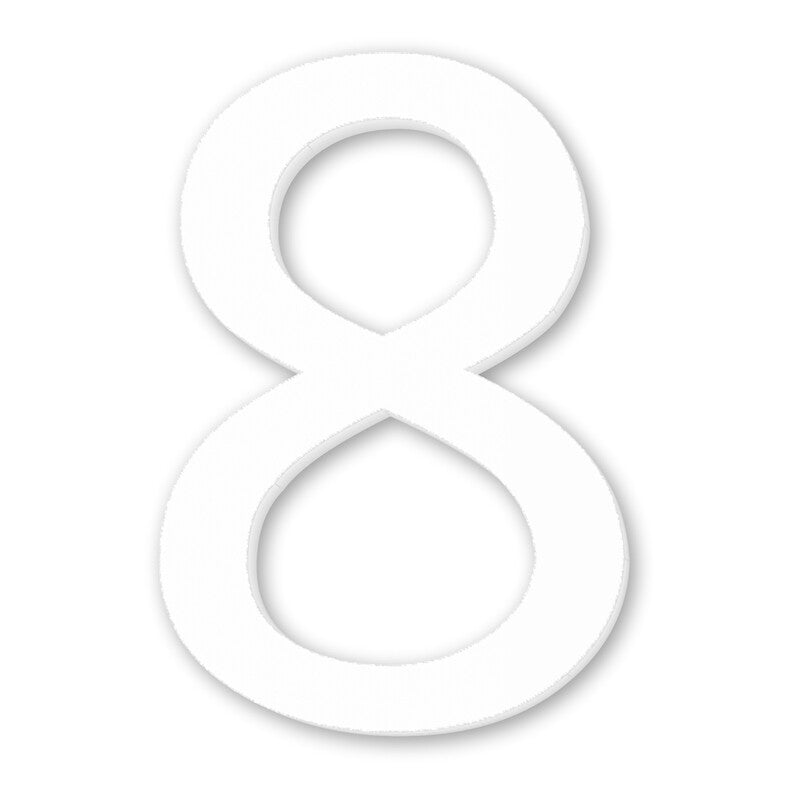 階数表示 選べる 2色 フロアサイン ブラック ホワイト 黒 白 ゴシック体 単品 数字 番号 ナンバー 階数標示 サインプレート 切文字 フロアプレート 階段 表示 標識 標示 階数表示板 屋外対応 アクリル製 マット 艶消し 簡単貼るだけシール式 (配送2)