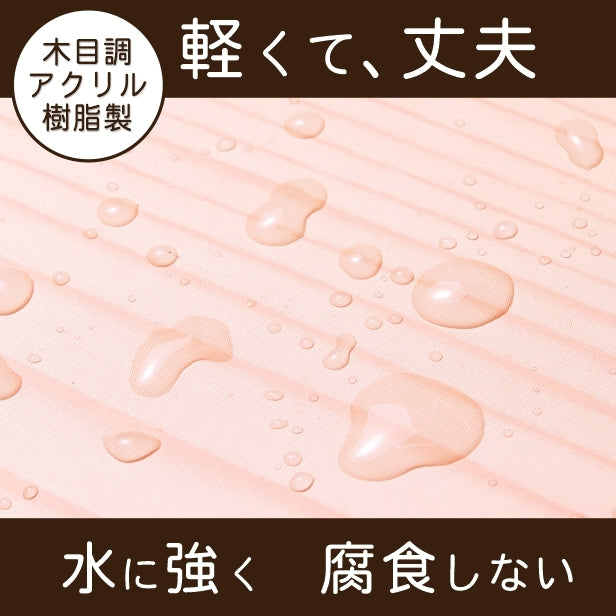 ロゴ入 看板 表札 プレート SS 150mm×110mm 木目調 フェイクウッド データ入稿でロゴを入れた看板や表札 名入れ オリジナル デザイン オーダー おしゃれ 小さな看板 軽くて丈夫 抜群の耐久性 いつまでも綺麗なアクリル製 屋外対応 シール式 データ入稿商品 (配送4)