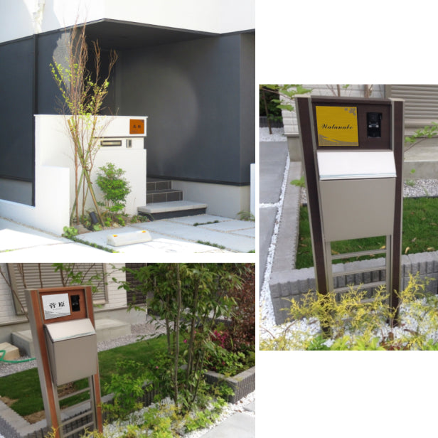 表札 おしゃれ デザイナーズ ステンレス調 100×100 SS 銅板風 ブロンズ マンション ポスト 戸建て ひょうさつ 和風 和柄 モダン ネームプレート ドア プレート 看板 玄関 門柱 室名札 シール式 銅 伝統 組子 アクリル製 レーザー彫刻 正方形(配送2)