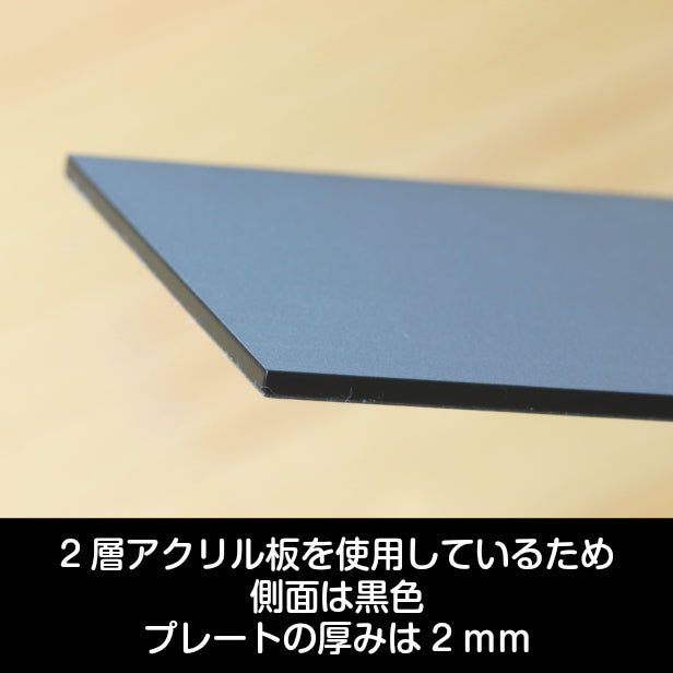 表札 犬 ステンレス調 150×35 M シルバー マンション ポスト 戸建 名前 ネームプレート プードル チワワ ダックスフンド デザイン シール式 プレート ドアプレート ルームプレート おしゃれ ひょうさつ 看板 アクリル製 銀 レーザー彫刻 長方形(配送2)