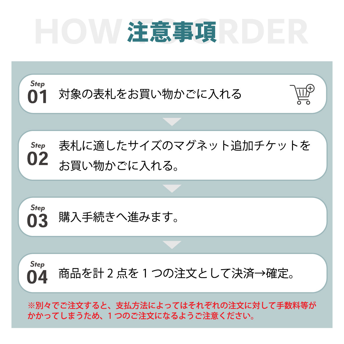 【単品購入不可】裏面マグネット 追加チケット【家庭用表札 規格 (S~L) 対応】表札 プレートの裏面 マグネット追加オプション 【対応サイズのみ注文可】