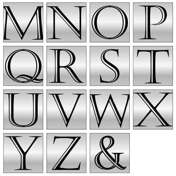 アートパネル art panel 【Q】モダン おしゃれ 壁掛け イニシャル アルファベット アートボード 金属風 art board インテリア ステンレス調 シルバー 銀 正方形 四角 ピンフック対応 簡単取付 日本製 (配送4)