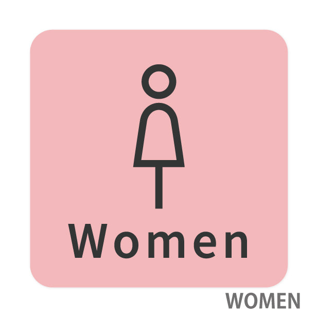 【楽天1位】トイレサイン トイレマーク ステッカー シール 標識 TOILET ドア おしゃれ サインプレート MEN WOMEN 車いす 化粧室 お手洗い カラー ピクトサインステッカー 扉 (配送2)
