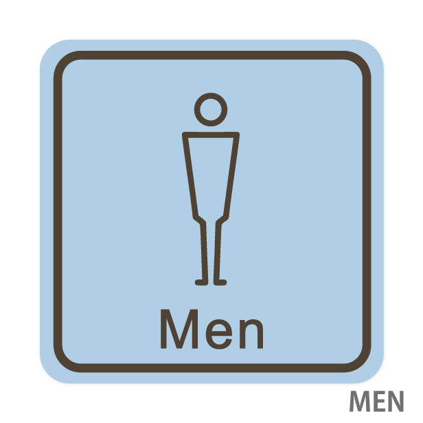 トイレサイン トイレマーク ステッカー シール 標識 TOILET ドア おしゃれ サインプレート MEN WOMEN 車いす 化粧室 お手洗い カラー ピクトサインステッカー 扉 (配送2)