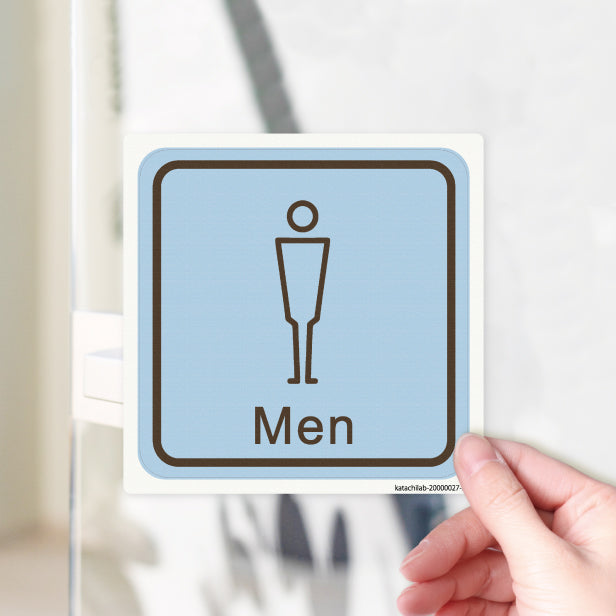 トイレサイン トイレマーク ステッカー シール 標識 TOILET ドア おしゃれ サインプレート MEN WOMEN 車いす 化粧室 お手洗い カラー ピクトサインステッカー 扉 (配送2)