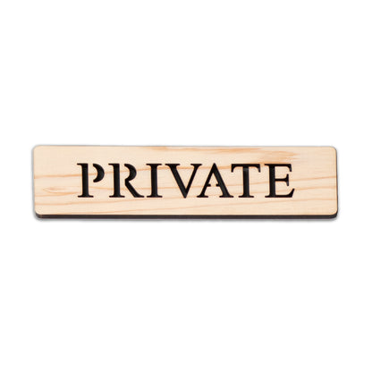 木製 ドアプレート サイン [TOILET PRIVATE STAFF ONLY OFFICE W.C GENTS LADIES NO SMOKING VIP ROOM REST ROOM GUEST ROOM BATH ROOM] トイレ プライベート 木 サインプレート ドアサイン 表示サイン トイレマーク ルームプレート マーク 業務用 店舗用 ナチュラル 国産ひのき ヒノキ シール 両面テープ付き (配送2)