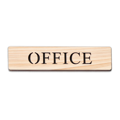 木製 ドアプレート サイン [TOILET PRIVATE STAFF ONLY OFFICE W.C GENTS LADIES NO SMOKING VIP ROOM REST ROOM GUEST ROOM BATH ROOM] トイレ プライベート 木 サインプレート ドアサイン 表示サイン トイレマーク ルームプレート マーク 業務用 店舗用 ナチュラル 国産ひのき ヒノキ シール 両面テープ付き (配送2)