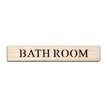 木製 ドアプレート サイン [TOILET PRIVATE STAFF ONLY OFFICE W.C GENTS LADIES NO SMOKING VIP ROOM REST ROOM GUEST ROOM BATH ROOM] トイレ プライベート 木 サインプレート ドアサイン 表示サイン トイレマーク ルームプレート マーク 業務用 店舗用 ナチュラル 国産ひのき ヒノキ シール 両面テープ付き (配送2)