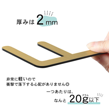 階数表示 選べる 3色 シルバー ゴールド ブロンズ 丸ゴシック体 金属調 アクリル製 サインプレート 数字 切文字 フロアナンバー フロアサイン フロアプレート 階段 表示 階数表示板 銀 金 銅 プレート (配送2)