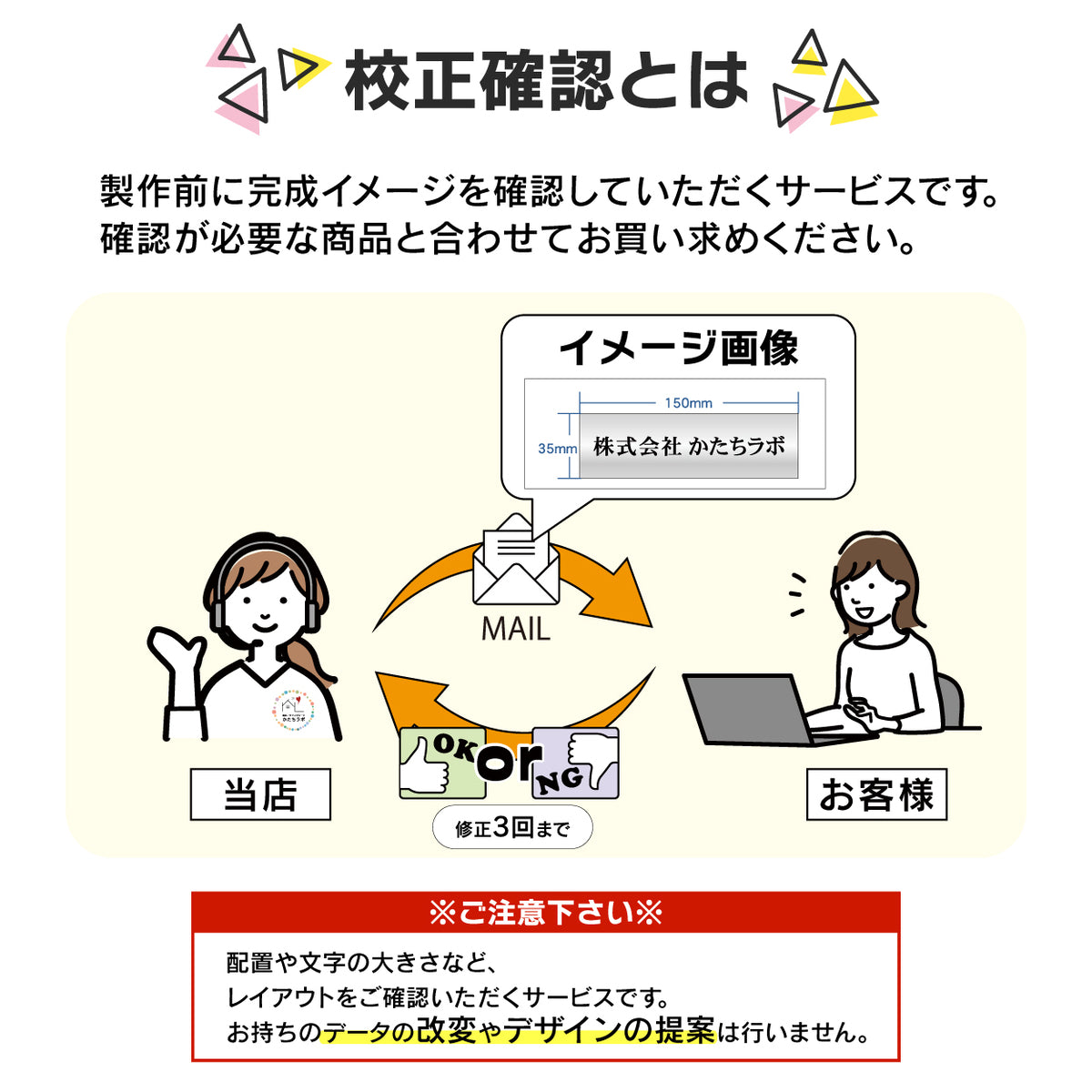 校正確認用（修正3回まで）単品購入不可 表札や看板など製作前にレイアウトを確認したい商品と一緒にご購入をお願いします – 表札 サインプレート  かたちラボ