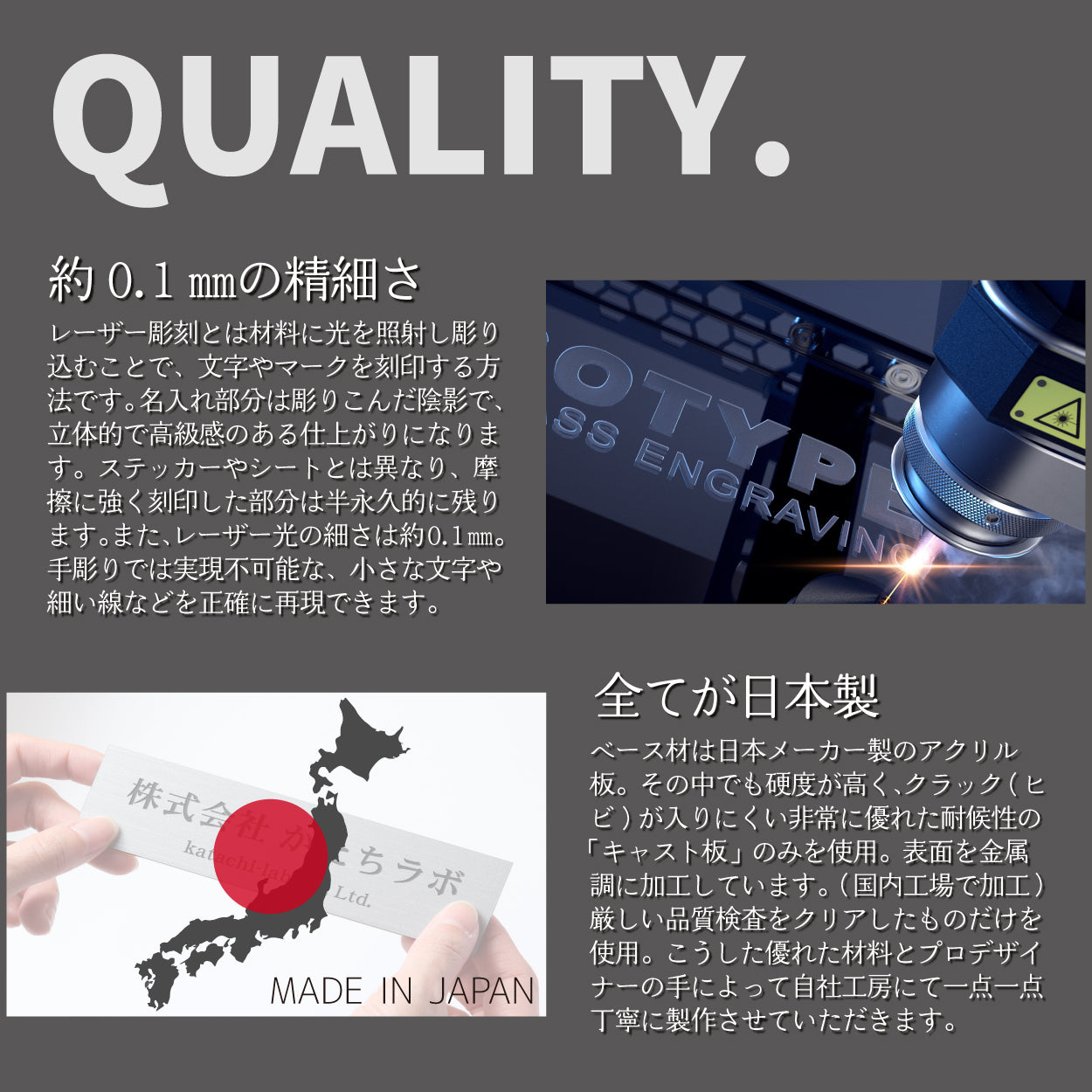 額縁プレート 作品名【名入れ刻印無料】S-M  シルバー ゴールド ブロンズ 表題 題名 タイトル ネームプレート キャプションボード 美術館 個展 絵画 展示物を素敵に見せる魔法のプレート ステンレス調 真鍮風 銅板風 シール式 文字は消えない彫刻式 アクリル製 (配送2)