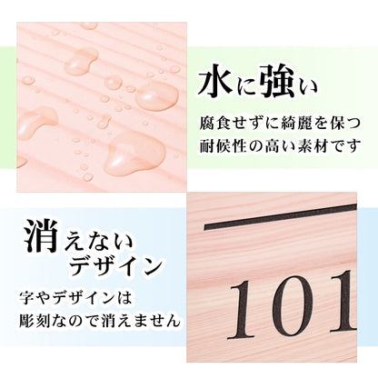 フロア案内板 木目調 400×300 M 名入れ無料 校正付き フェイクウッド ビルやテナントのサインボード オフィスや事務所のインフォメーションサイン エレベーターやマンションのエントランスにも 屋外対応の軽くて丈夫で腐食しないアクリル製 レーザー彫刻 (配送4)