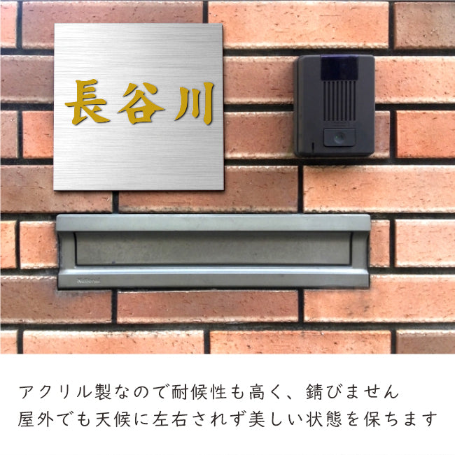 表札 オフィス表札 ステンレス表札 10×30cm オフィス 店舗の看板 シール 会社 事務所 ルームプレート 法人様向け 屋号 大きいサイズ サイズ固定  取り付け簡単 簡易表札 両面テープ付き