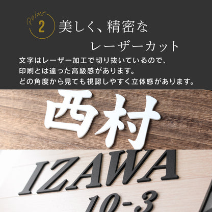 切り文字 表札 11cm~30cm 漢字 ひらがな カタカナ アルファベット 数字 番地 記号 大きめ (楷書体) ブラック ホワイト 艶消し マット 切文字 取付 ガイド 枠付き 名入れ 1文字から おしゃれ オーダー 会社 オフィス 店舗 看板 ドアプレート シール式 アイアン風 アクリル製 屋外対応 新築 結婚祝 (配送6)