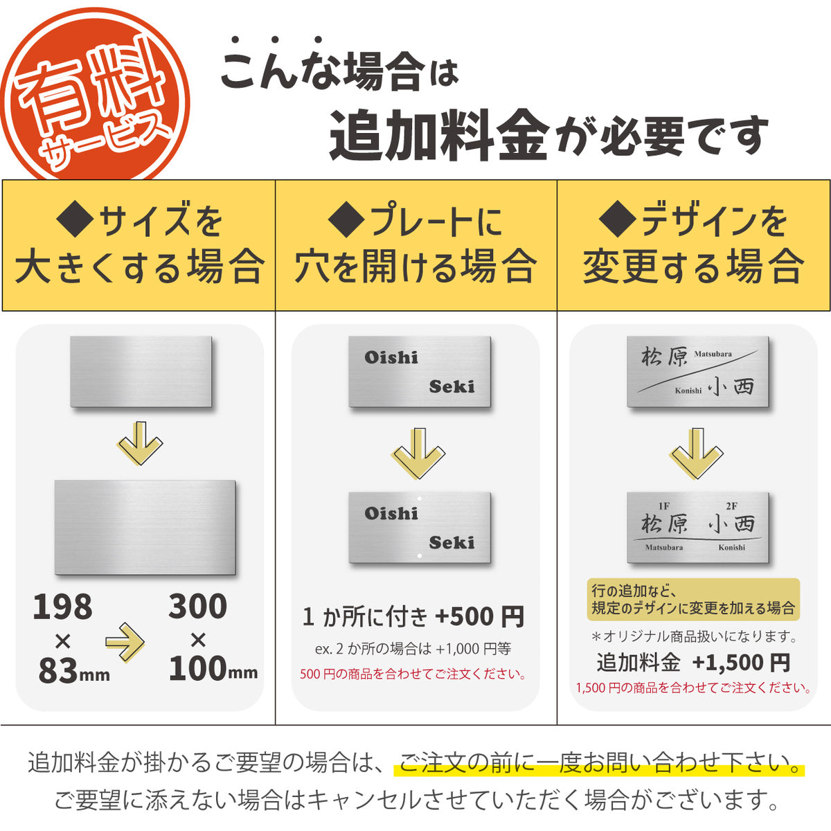 二世帯 表札 リニューアル ステンレス調 シルバー 名入れ刻印無料 今ある表札の上から貼るタイプ 外壁などに埋まっていてはずせない石の表札に貼る 中古住宅のリフォームやリノベーションに 屋外対応 丈夫でさびないアクリル製 金属調 ゴールド ブロンズ 日本製 (配送2)
