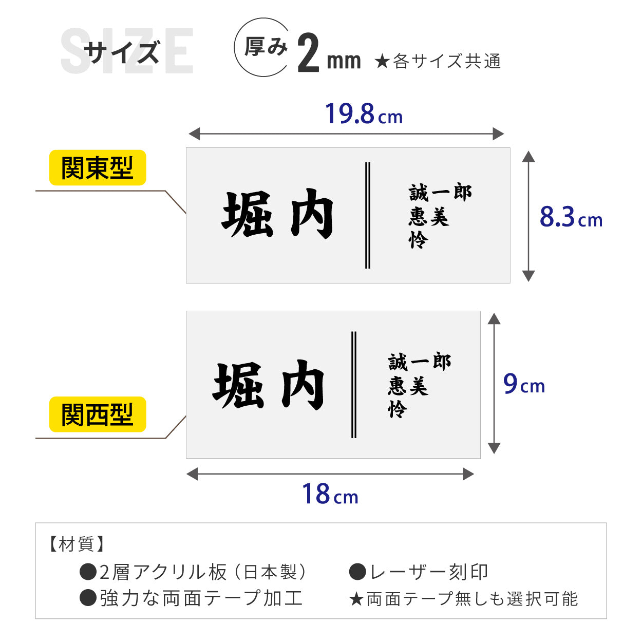 家族表札 名入れ 表札 かぶせる リフォーム 家族全員の名前 リニューアル ステンレス調 金属調 名入れ無料 表札の上から貼るだけ 表札貼り替え 中古住宅 リノベーション 屋外対応 アクリル 日本製 シール式 4色 シルバー ゴールド 送料無料 (配送2)