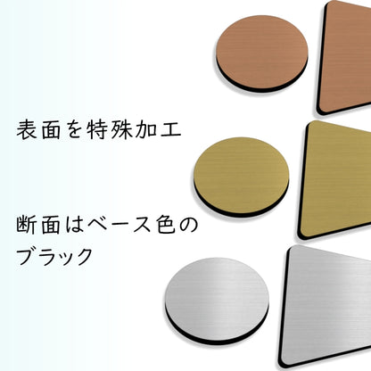 【店舗用BIGサイズ】【3色】大きなトイレサインプレート [C] ステンレス調 金属風 屋外対応 トイレマーク ピクトグラム オシャレ ステッカー 薄いタイプ 引戸対応 大きくてシンプルなデザイン 耐候性抜群 美しいアクリル製 シール式で取り付けも簡単(配送2)