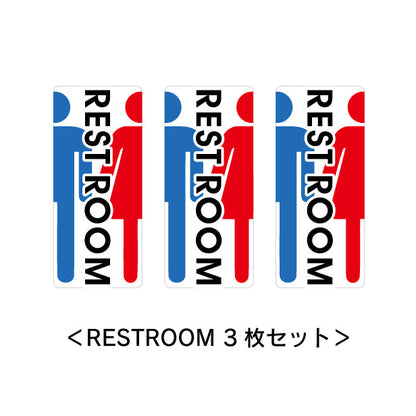 トイレサイン ドアサイン ピクトサイン ステッカー シール  [ホワイト] 標識 TOILET ウォールステッカー 洗面所 ドア トイレマーク おしゃれ サイン ピクトグラム サインプレート MEN WOMEN 化粧室 お手洗い カラー ピクトサインステッカー 扉 (配送2)