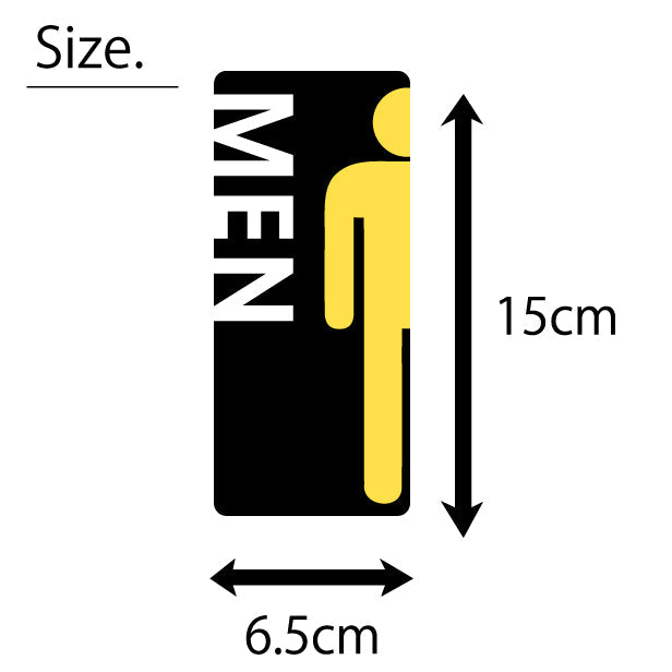 トイレサイン ドアサイン ピクトサイン ステッカー シール  [ブラック] 標識 TOILET ウォールステッカー 洗面所 ドア トイレマーク おしゃれ サイン ピクトグラム サインプレート MEN WOMEN 化粧室 お手洗い カラー ピクトサインステッカー 扉 (配送2)