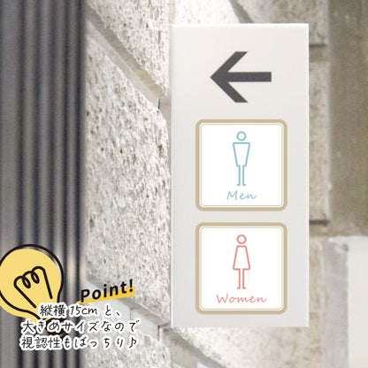 トイレサイン ドアサイン ピクトサイン ステッカー シール ナチュラルカラー 北欧 標識 TOILET ウォールステッカー 洗面所 ドア トイレマーク おしゃれ ピクトグラム サインプレート MEN WOMEN 車いす 化粧室 お手洗い カラー ピクトサインステッカー 扉 (配送2)