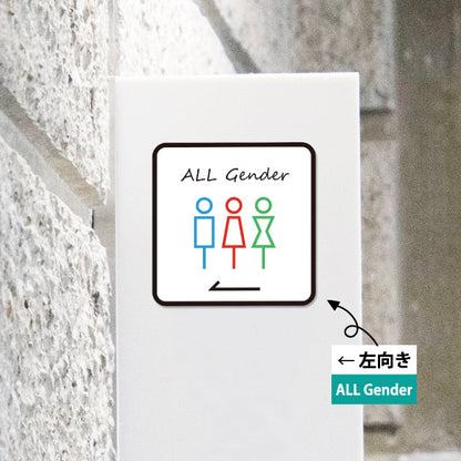 トイレサイン ドアサイン ピクトサイン ステッカー シール ジェンダーフリー 標識 TOILET ウォールステッカー 洗面所 ドア トイレマーク おしゃれ ピクトグラム サインプレート MEN WOMEN 車いす 化粧室 お手洗い カラー LGBTQ ピクトサインステッカー 扉 (配送2)