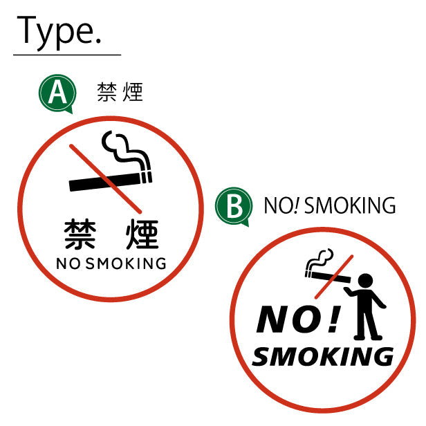 禁煙 ステッカー シール NO SMOKING 喫煙禁止 分煙 丸型 のぼり 旗 窓用ステッカー カフェ ピクトサイン 喫煙禁止 SMOKING AREA スモーキングエリア 喫煙可能表示 禁煙表示 ピクトグラム 店舗 ドア おしゃれ サインプレート カラー 扉 日本製 防水 撥水 (配送2)