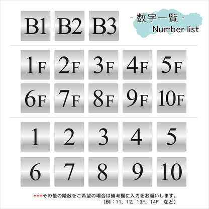 階数表示 ステンレス調 アクリル製 150角 シルバー タイムズニューローマン サインプレート 数字 フロアサイン フロアプレート 階段 表示 階数表示板 銀 切文字 プレート (配送2)